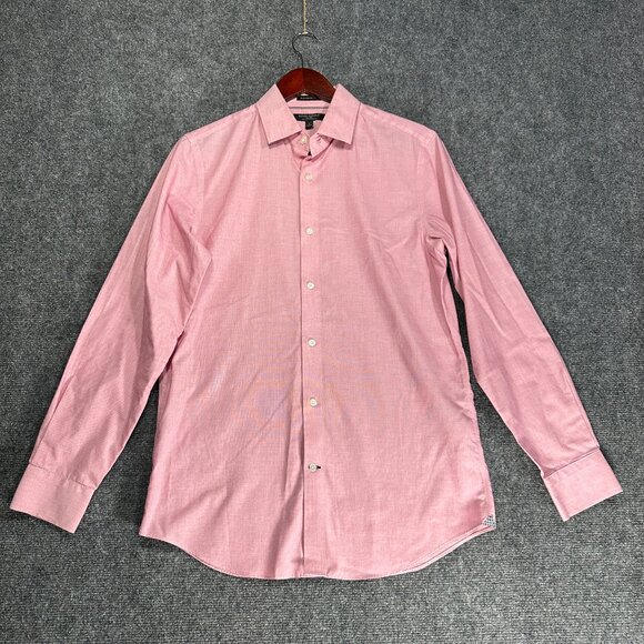 Banana Republic Shirt Mens Small  Camden Fit Pink Cotton Non Iron Cotton Stretch - Picture 1 of 8